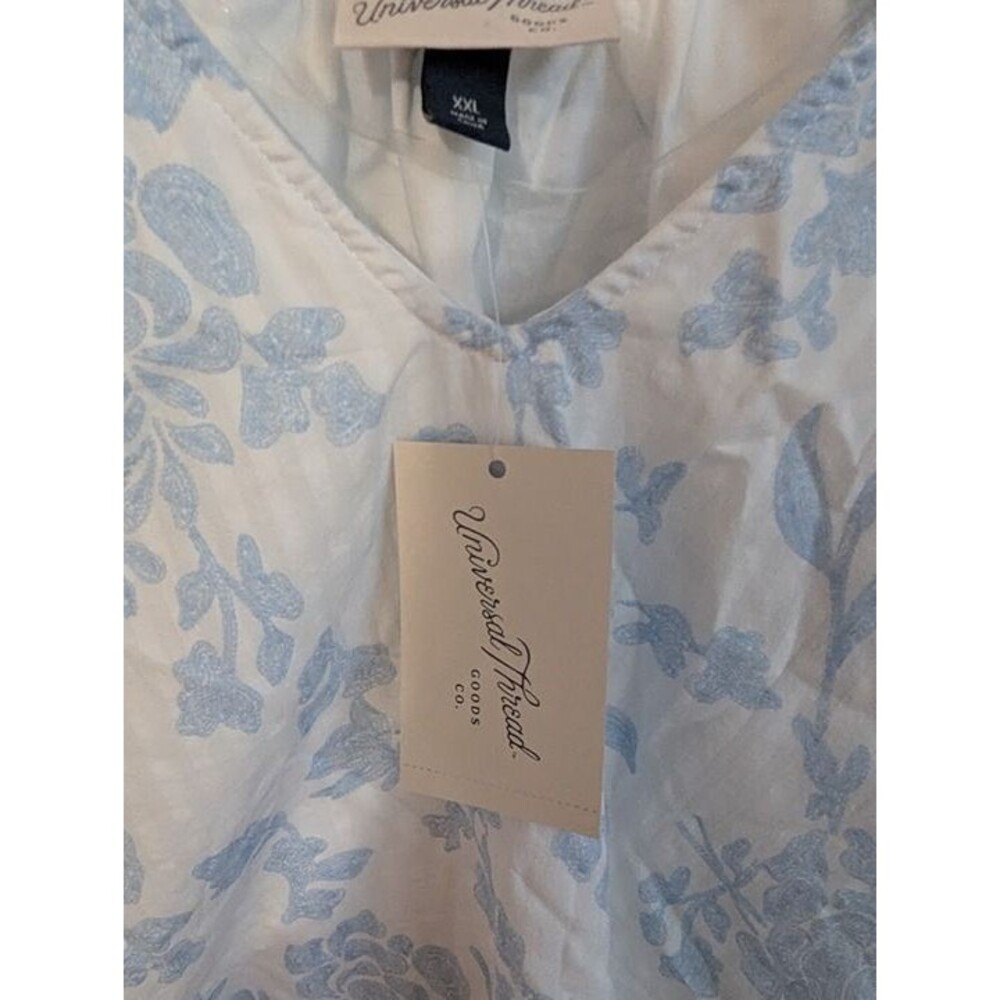 NWT Universal Thread XXL cute sleeve detail light blue floral - Picture 4 of 6